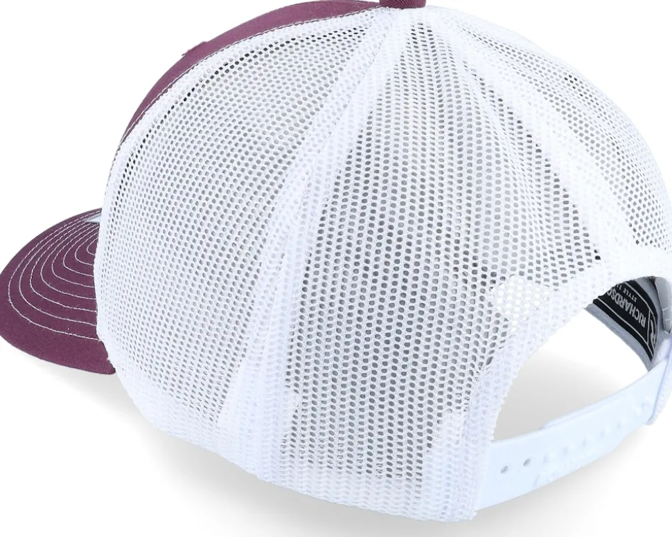112 Split Maroon/White Trucker - Richardson