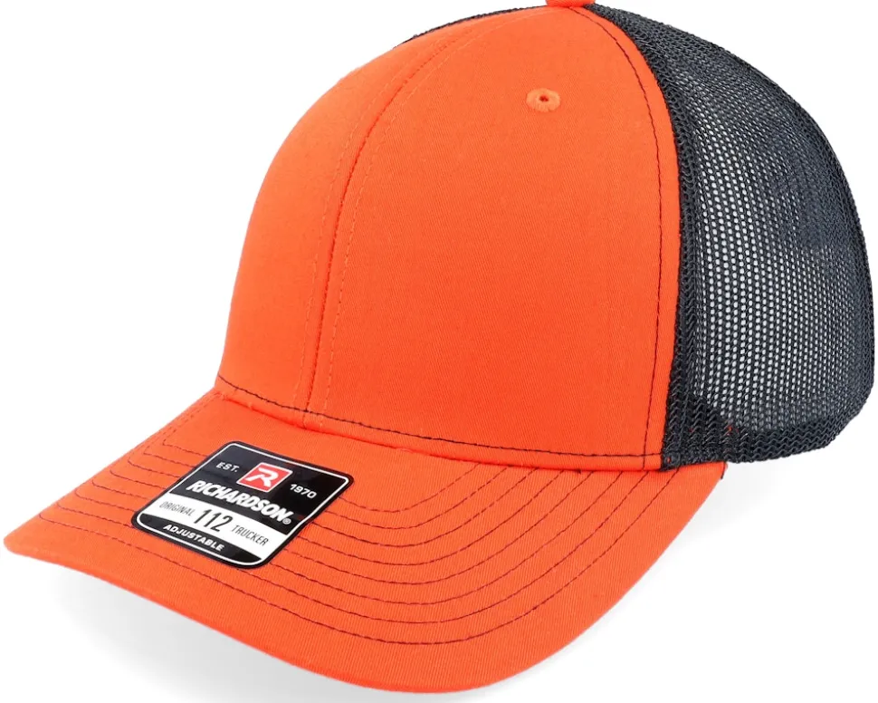 112 Split Orange/Black Trucker - Richardson