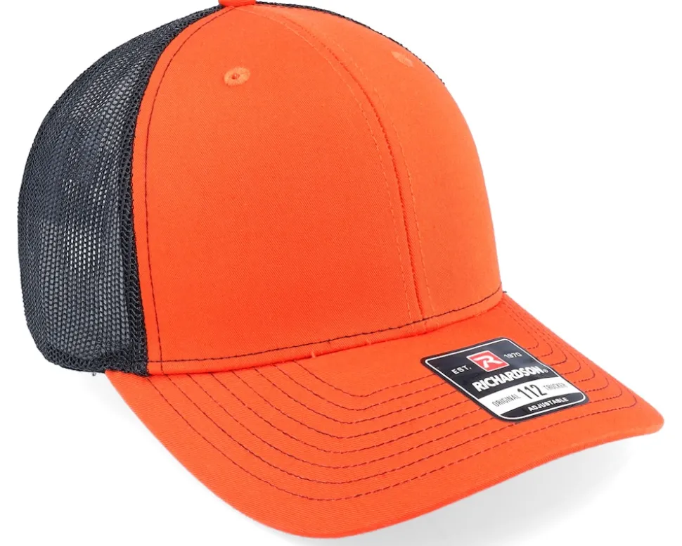 112 Split Orange/Black Trucker - Richardson