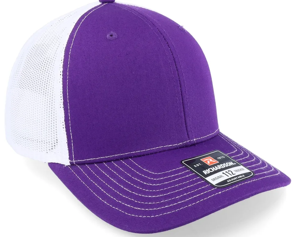 112 Split Purple/White Trucker - Richardson