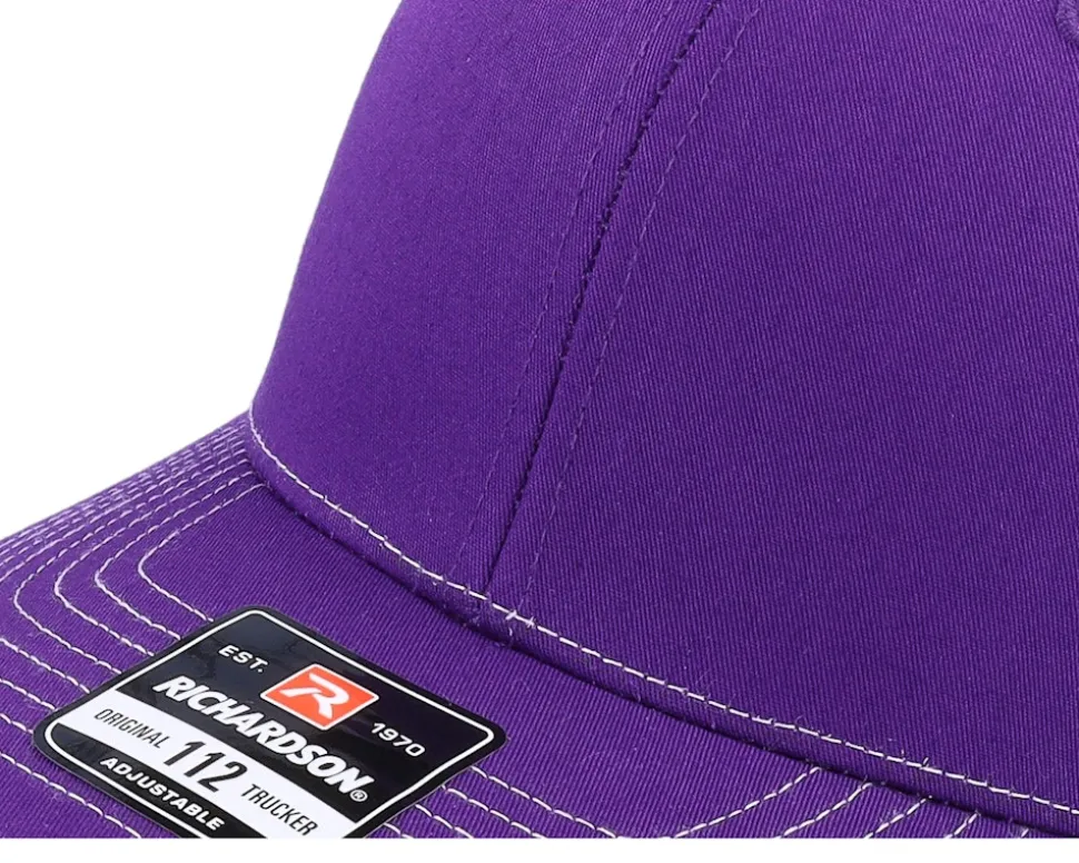 112 Split Purple/White Trucker - Richardson
