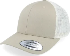 2 tone Palekhaki/Birch Retro Trucker - Yupoong