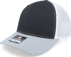 112 Tri Black/White/Heather Grey Trucker - Richardson