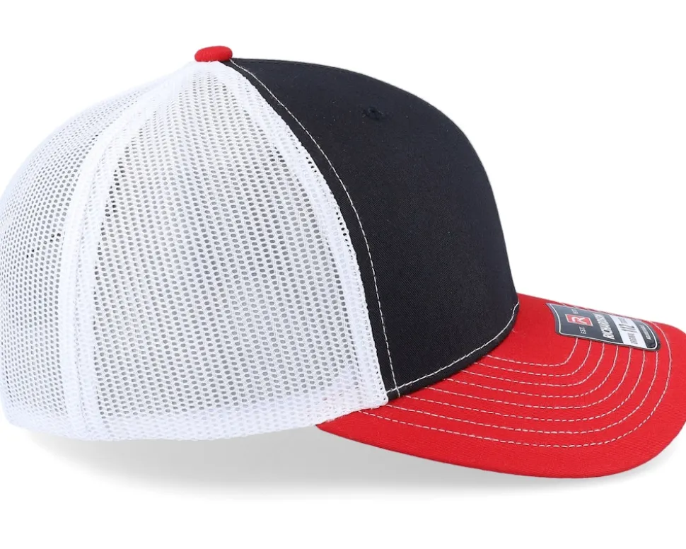 112 Tri Black/White/Red Trucker - Richardson