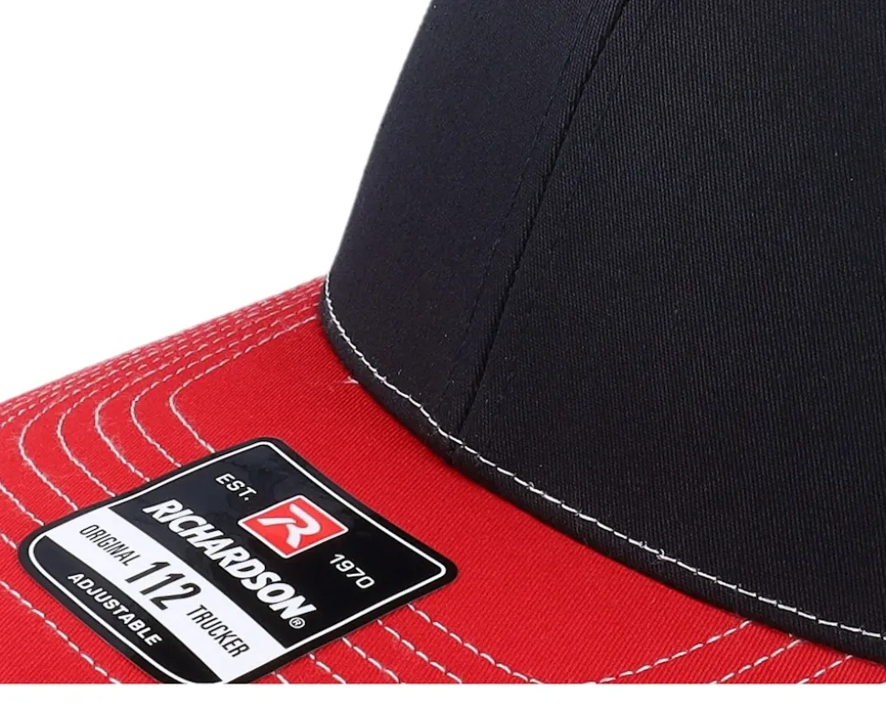 112 Tri Black/White/Red Trucker - Richardson