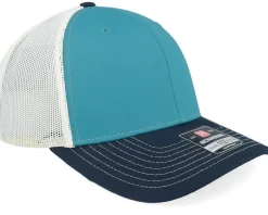 112 Tri Blue Teal/Birch/Navy Trucker - Richardson