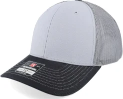 112 Tri Dark Green/White/Heather Grey Trucker - Richardson