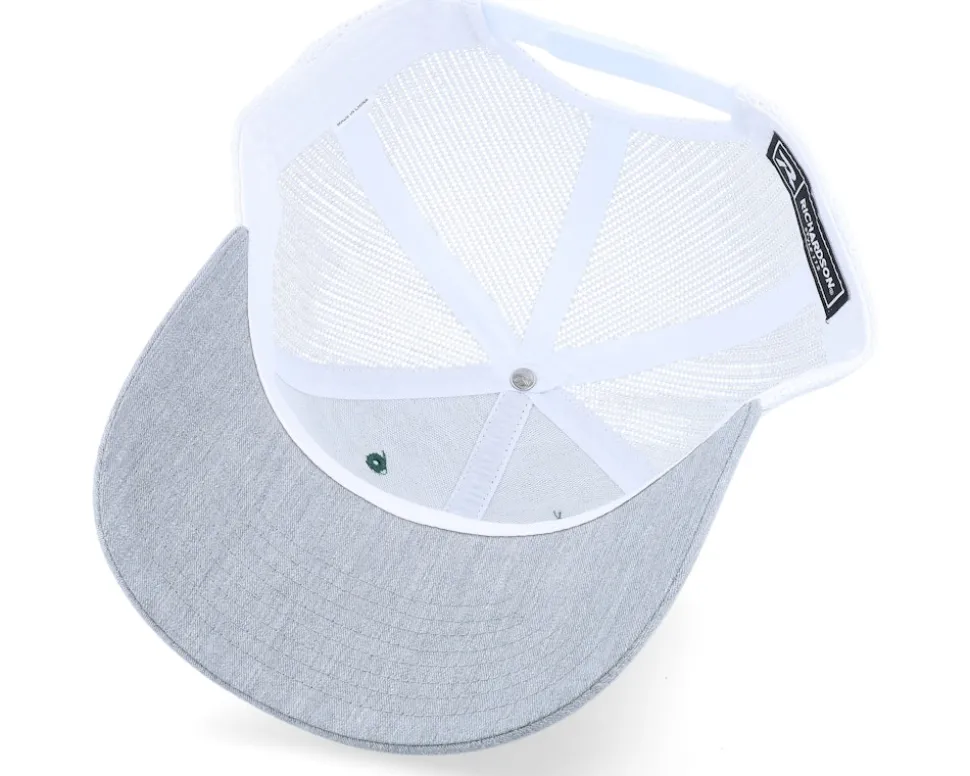 112 Tri Dark Green/White/Heather Grey Trucker - Richardson