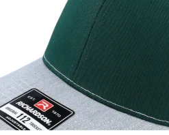 112 Tri Dark Green/White/Heather Grey Trucker - Richardson