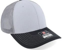 112 Tri Grey/Charcoal/Black Trucker - Richardson