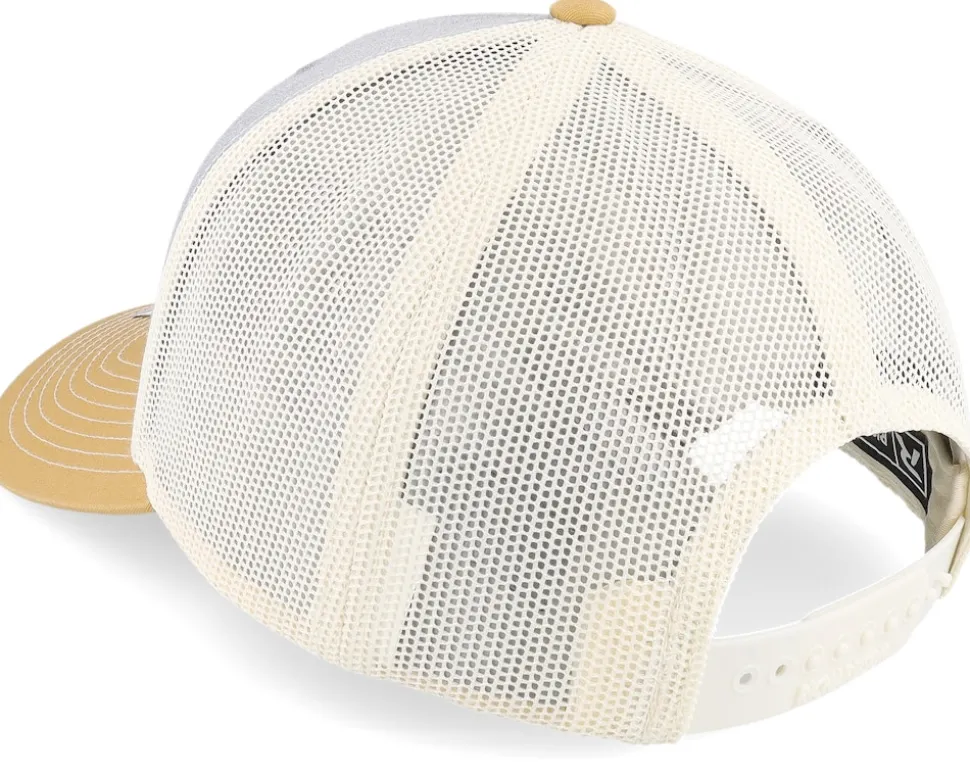 112 Tri Heather Grey/Birch/Amber Gold Trucker - Richardson