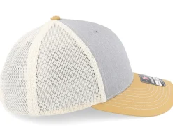 112 Tri Heather Grey/Birch/Amber Gold Trucker - Richardson