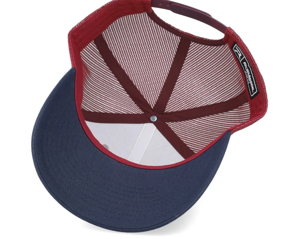 112 Tri Heather Grey/Cardinal/Navy Trucker - Richardson