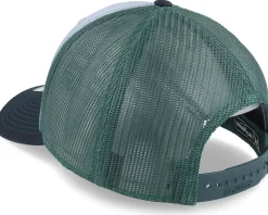 112 Tri Heather Grey/Dark Green/Black Trucker - Richardson