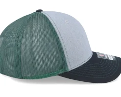 112 Tri Heather Grey/Dark Green/Black Trucker - Richardson