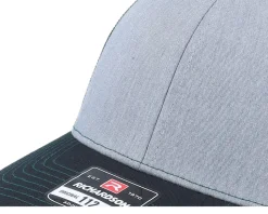 112 Tri Heather Grey/Dark Green/Black Trucker - Richardson
