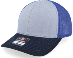 112 Tri Heather Grey/Royal/Black Trucker - Richardson