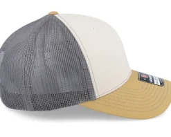 112 Tri Mink Beige/Charcoal/Amber Gold Trucker - Richardson