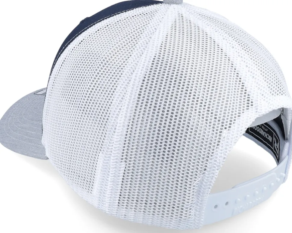 112 Tri Navy/White/Heather Grey Trucker - Richardson
