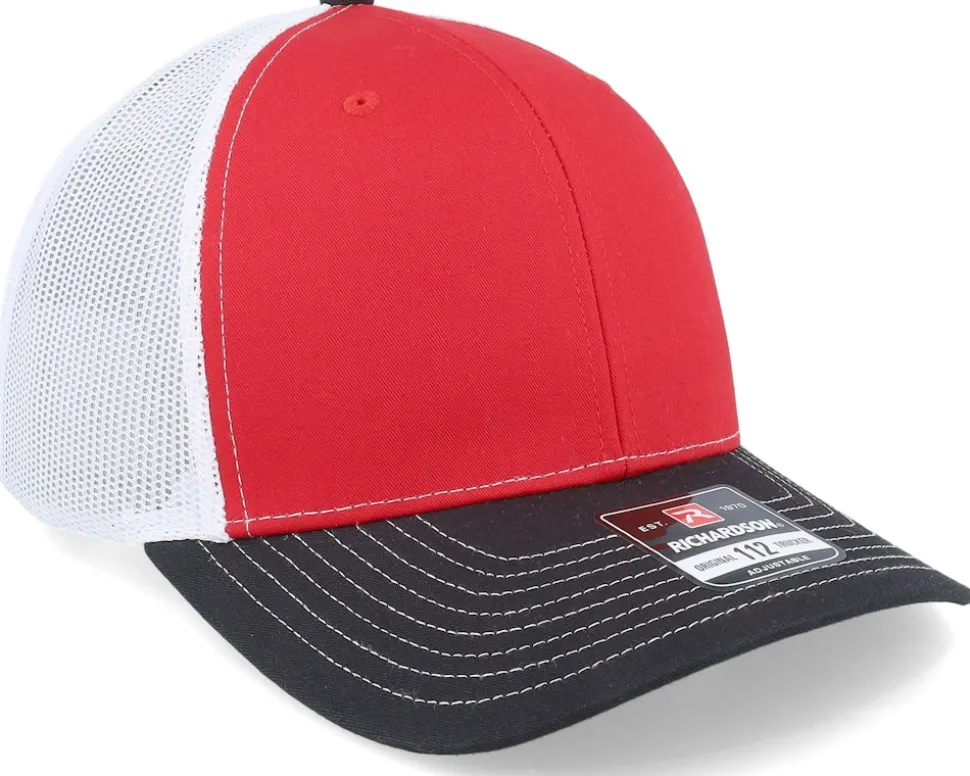 112 Tri Red/White/Black Trucker - Richardson