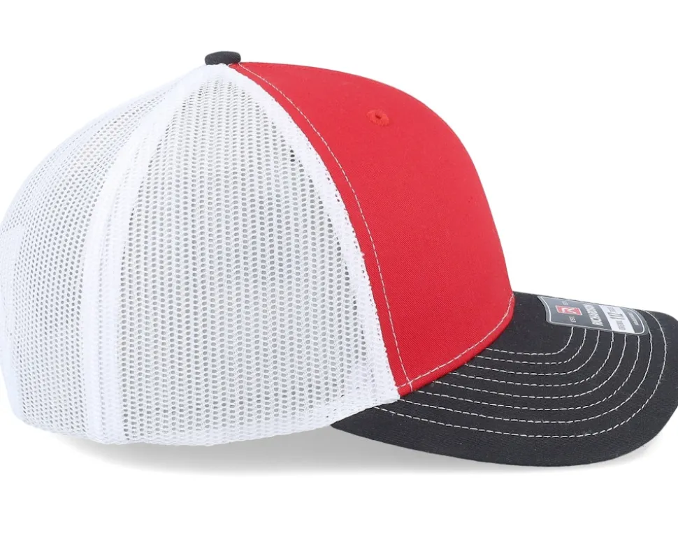 112 Tri Red/White/Black Trucker - Richardson