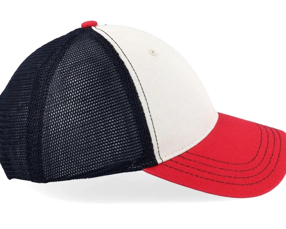 111 Tri Stone/Black/Red Trucker - Richardson