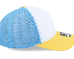 112 Tri White/Columbia Blue/Yellow Trucker - Richardson
