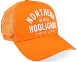 3 West Street Cap Orange Trucker - Northern Hooligans