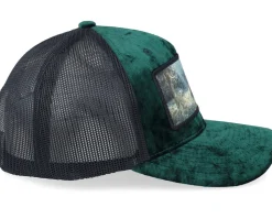 Abandoned Tractor Velvet Green/Black A-Frame Trucker - Calza Pennello
