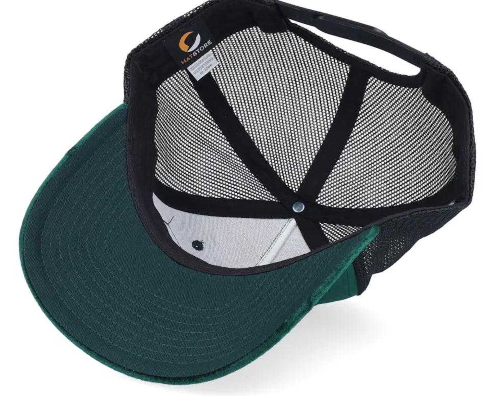 Abandoned Tractor Velvet Green/Black A-Frame Trucker - Calza Pennello