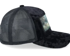 Abandoned Tractor Velvet Black A-Frame Trucker - Calza Pennello