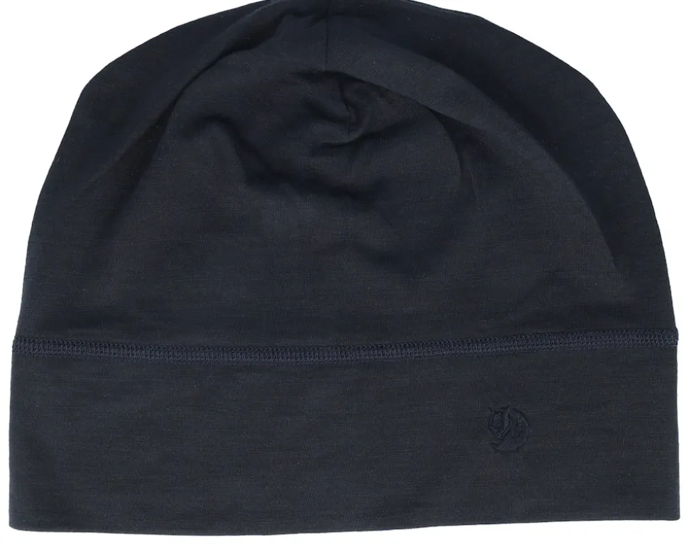 Abisko Lite Wool Black Beanie - Fjällräven