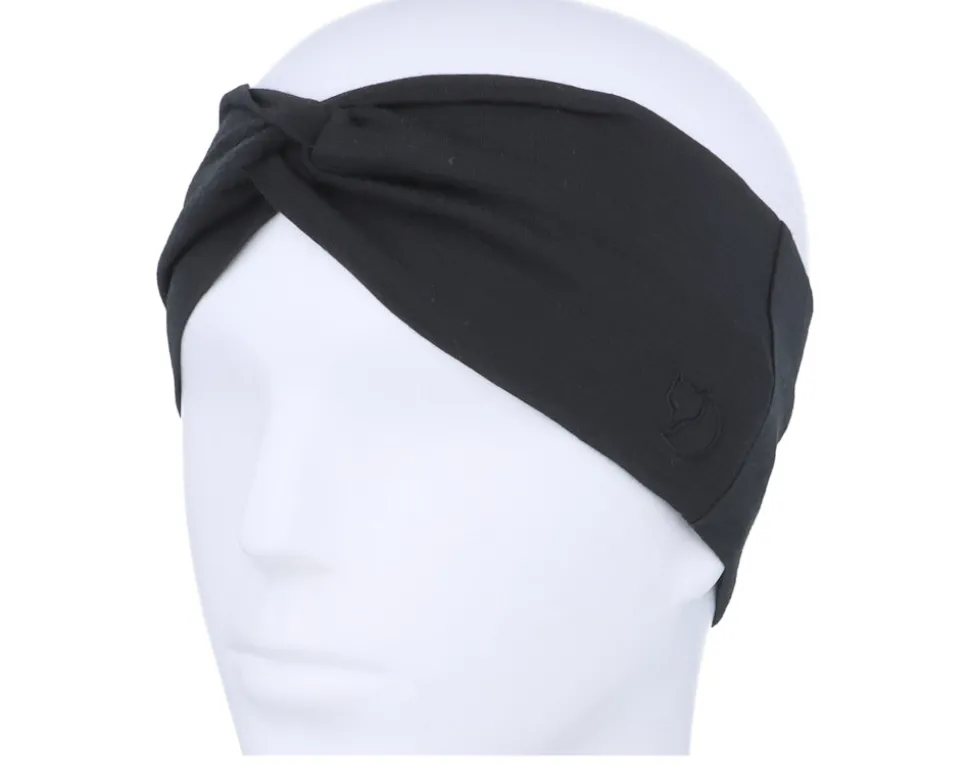 Abisko Wool Black Headband - Fjällräven