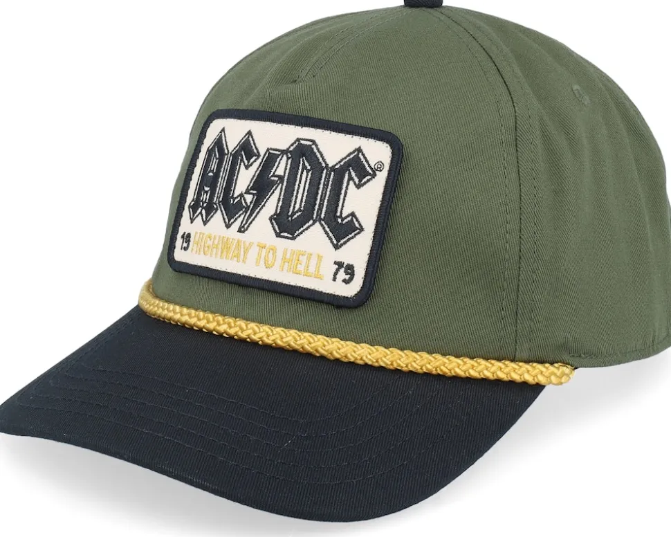 Acdc Roscoe Army Green/Black A-Frame Adjustable - American Needle