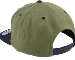Ace Of Hearts Olive/Black Snapback - Iconic