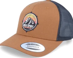 Adventure Awaits Sunset Caramel/Black Trucker - Wild Spirit