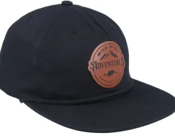 Adventures Expeditions Brown Patch Black Rope Snapback - Wild Spirit