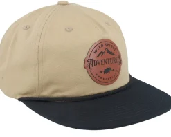 Adventures Expeditions Patch Khaki/Black Rope Snapback - Wild Spirit