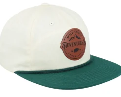 Adventures Expeditions Patch Ivory/Green Rope Snapback - Wild Spirit