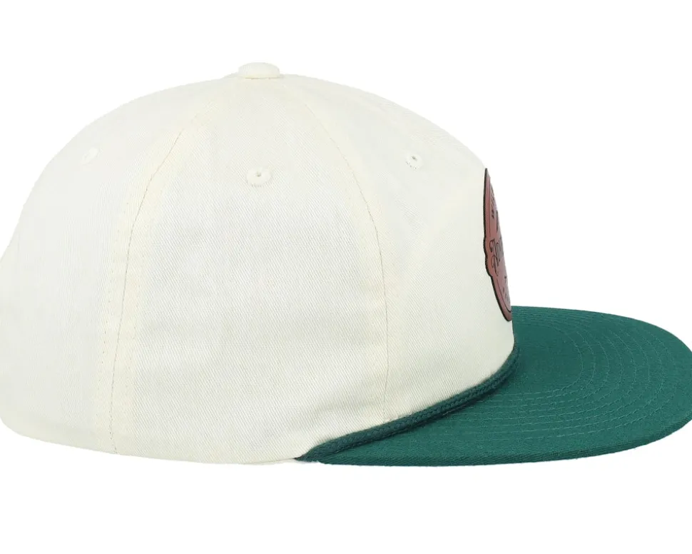 Adventures Expeditions Patch Ivory/Green Rope Snapback - Wild Spirit