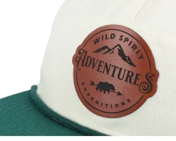 Adventures Expeditions Patch Ivory/Green Rope Snapback - Wild Spirit