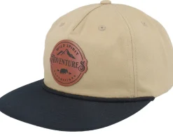 Adventures Expeditions Patch Ivory/Green Rope Snapback - Wild Spirit