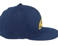 Ageless Flat Hat Navy/Gold Fitted - Alpinestars