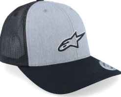 Ageless Outline Hat Grey Heather/Black Trucker - Alpinestars
