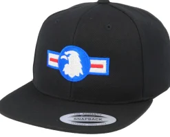 Air Force Eagle Black Snapback - Army Head