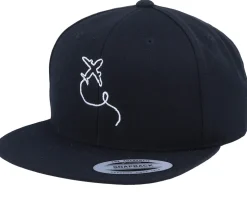 Airplane Black Snapback - Bacpakr