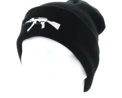 AK47 Black Beanie - GUNS n SKULLS