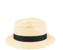 Aksa Organic Raffia Beige Straw Hat - MJM Hats