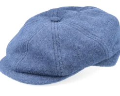Alan Cashmere & Wool Cornflower Blue Flat Cap - CTH Ericson