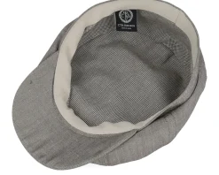 Alan Linen Chambray Brown Flat Cap - CTH Ericson
